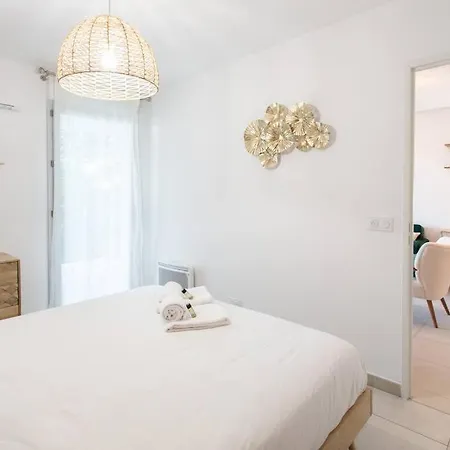 A12 -staywiz Us - 1 Bdr Centre Train Station 5 Min Sea - Ac, Parking & Terrace * Антиб
